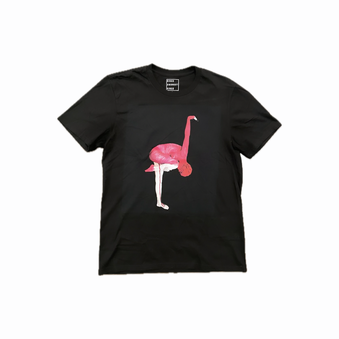 Flamingo Black T-Shirt