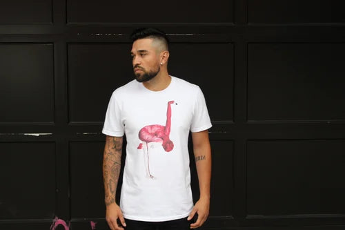 Flamingo White T-Shirt